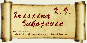 Kristina Vukojević vizit kartica